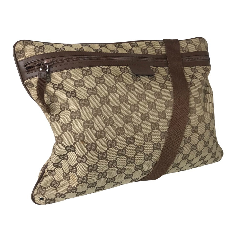 Gucci Gucci Sling Bag Shoulder Bag GG Canvas Brown